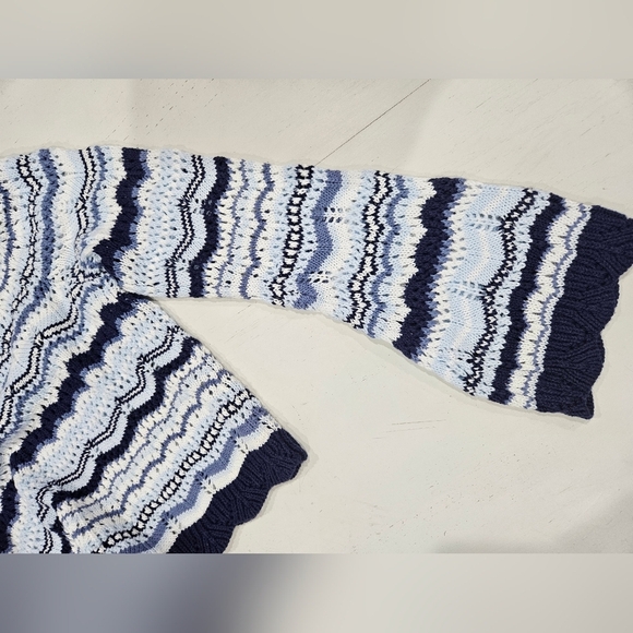 Limited too, Blue & white, girls knit crop top. New with tags. Y2K vibes. - Picture 8 of 9